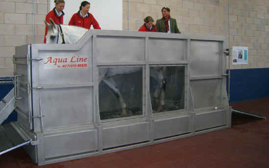 aqua treadmill for horses at Moulton College